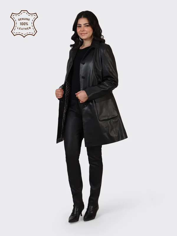 Black_Leather_Knee_Length_Jacket_For_Women