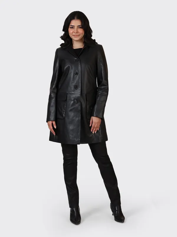 Black_Leather_Knee_Length_Jacket_For_Women
