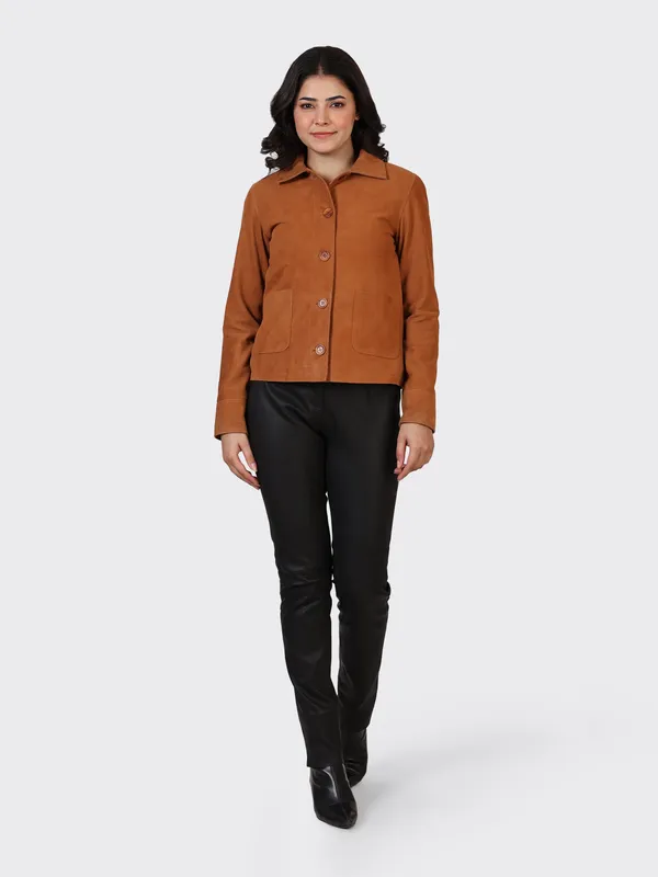 Brown_Suede_Leather_Cognac_Jacket_For_Women