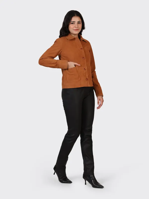 Brown_Suede_Leather_Cognac_Jacket_For_Women