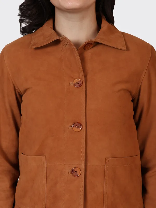Brown_Suede_Leather_Cognac_Jacket_For_Women