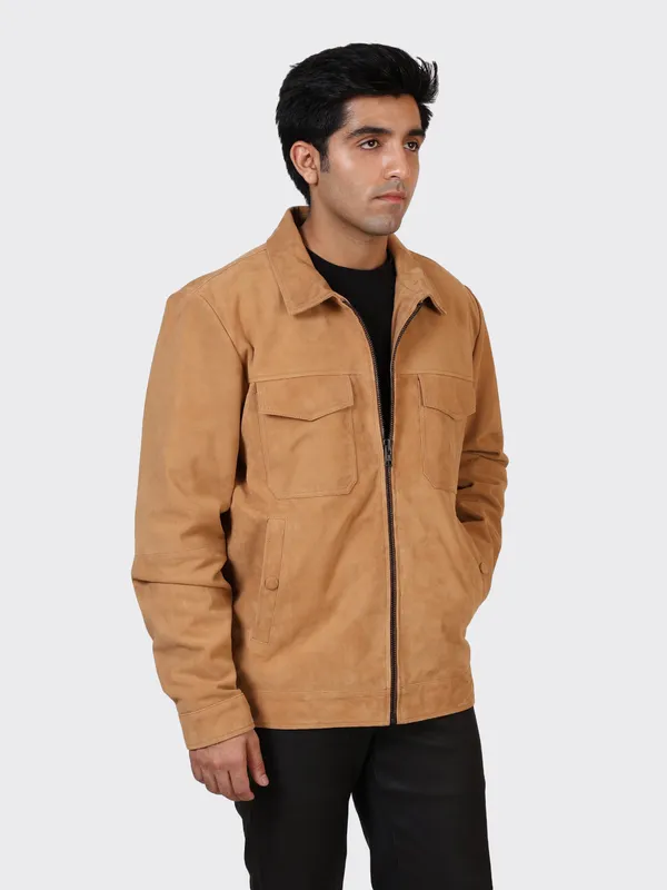 Brown_Suede_Leather_Sand_Jacket_For_Men