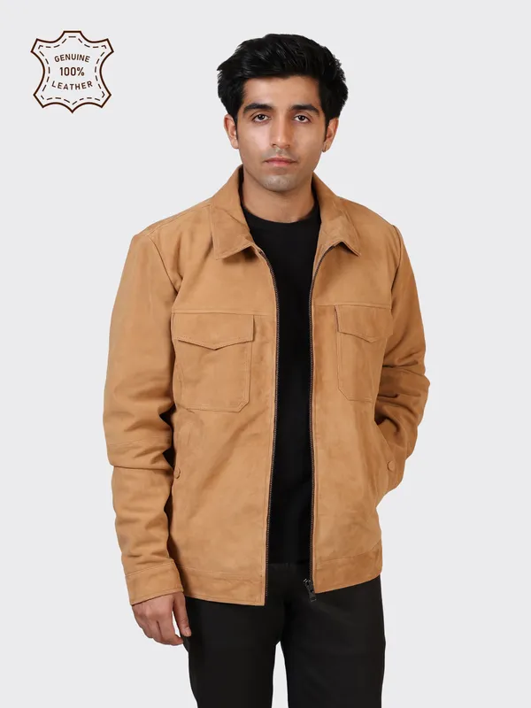 Brown_Suede_Leather_Sand_Jacket_For_Men