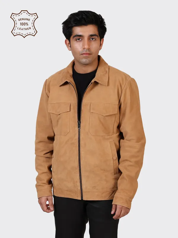 Brown_Suede_Leather_Sand_Jacket_For_Men