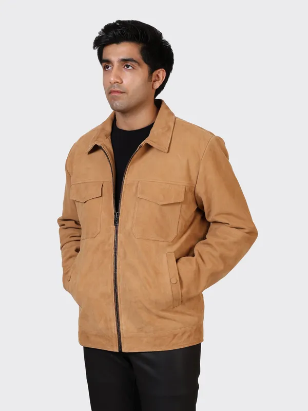 Brown_Suede_Leather_Sand_Jacket_For_Men