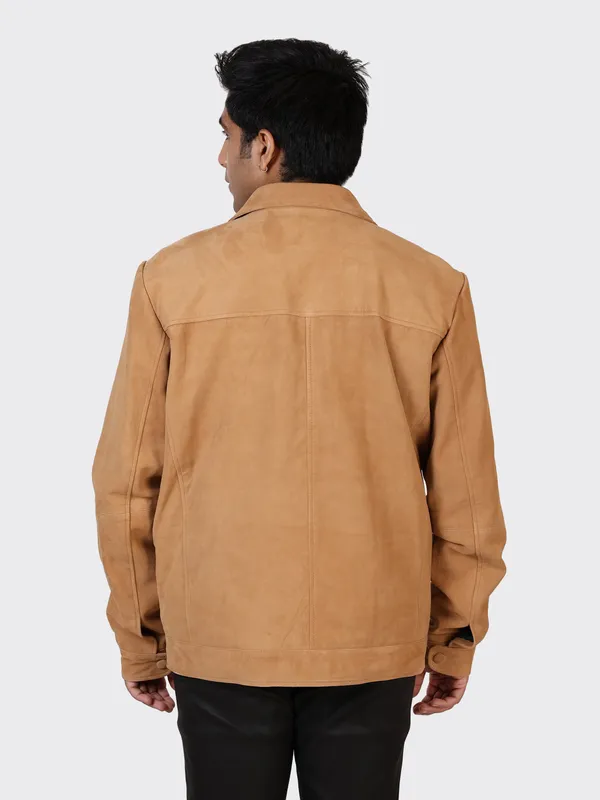 Brown_Suede_Leather_Sand_Jacket_For_Men