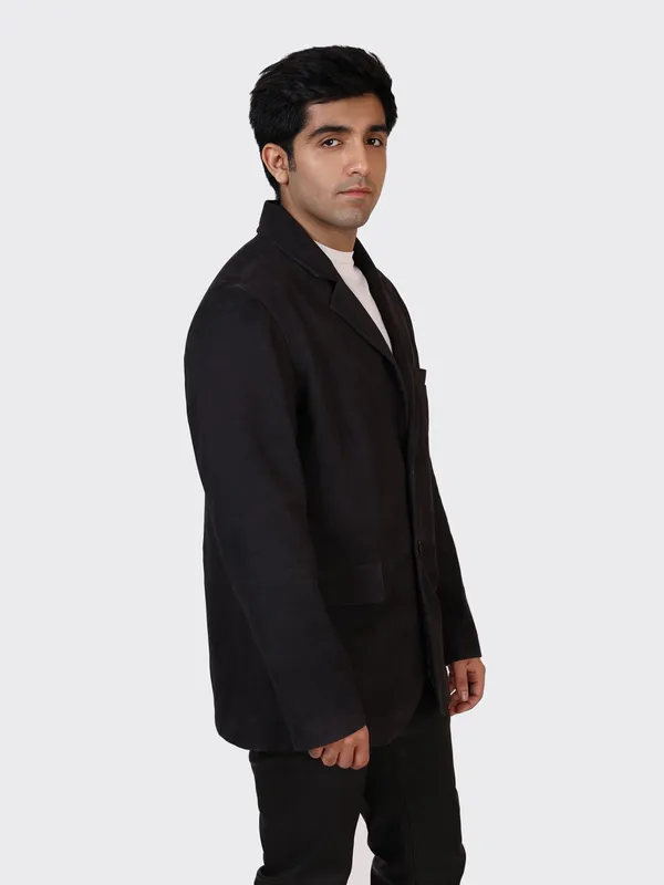 Black_Leather_Navy_Blazer_Jacket_For_Men