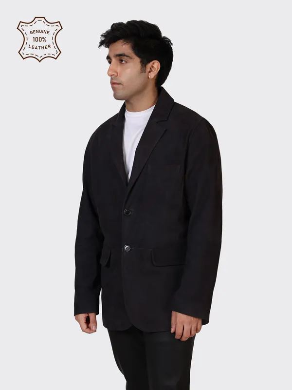 Black_Leather_Navy_Blazer_Jacket_For_Men