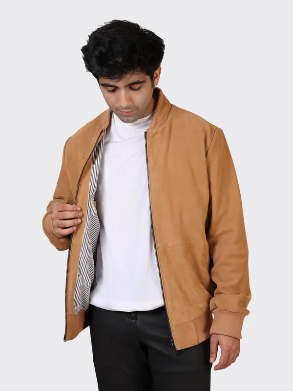 Brown_Suede_Leather_Sand_College_Jacket_For_Men