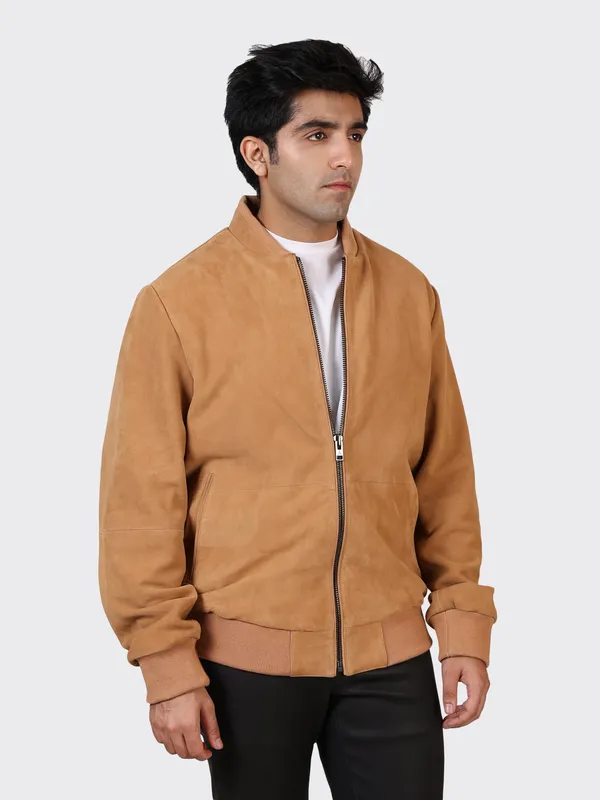 Brown_Suede_Leather_Sand_College_Jacket_For_Men