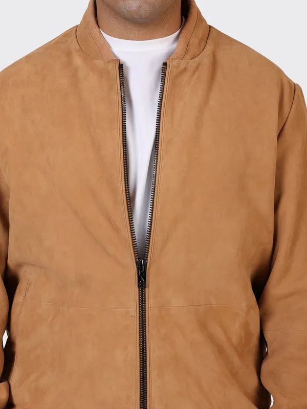 Brown_Suede_Leather_Sand_College_Jacket_For_Men