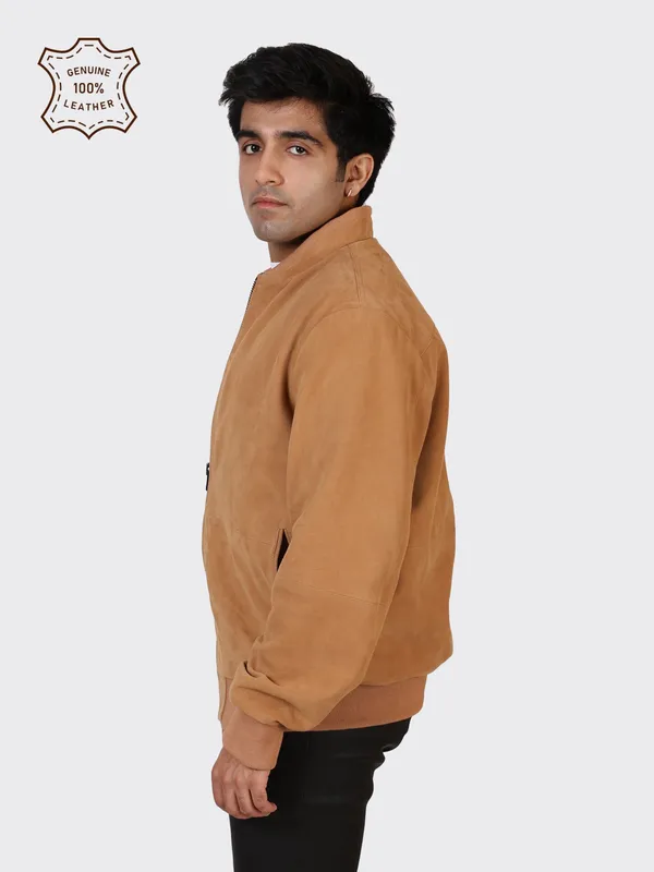 Brown_Suede_Leather_Sand_College_Jacket_For_Men