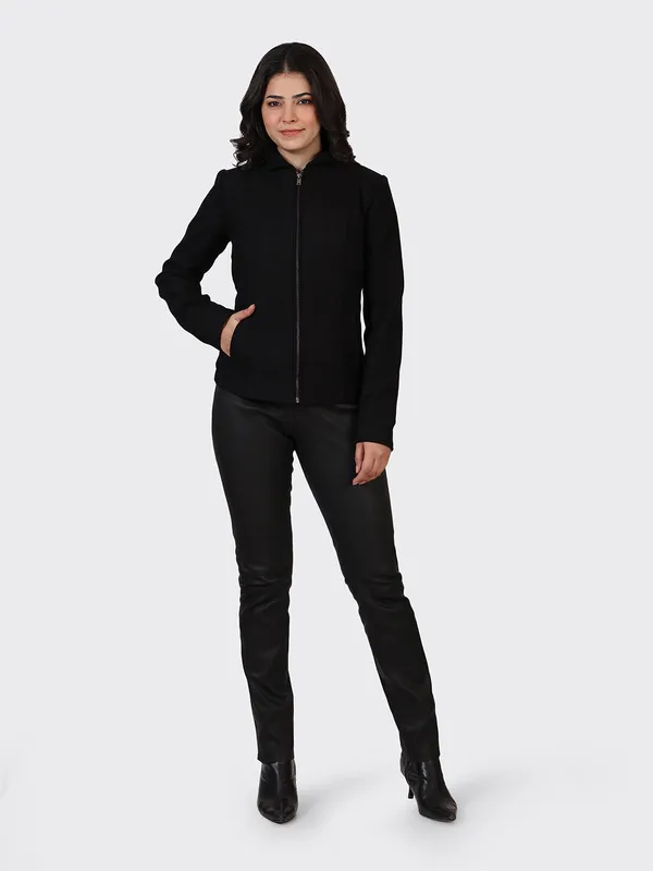 Black_Wool_Woollen_Jacket_For_Women