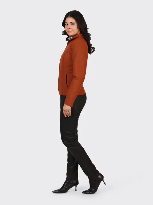 Maroon_Wool_Cognac_Woollen_Jacket_For_Women