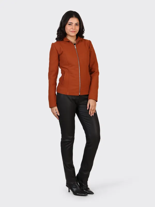 Maroon_Wool_Cognac_Woollen_Jacket_For_Women