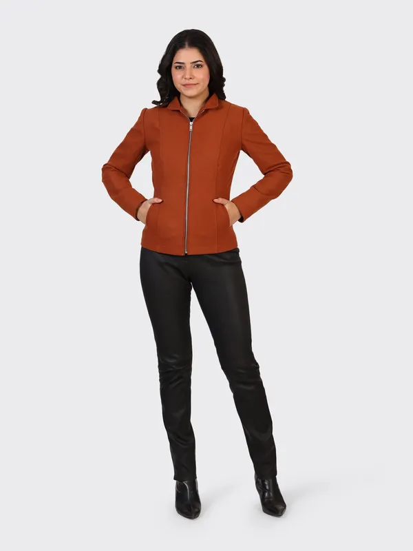 Maroon_Wool_Cognac_Woollen_Jacket_For_Women