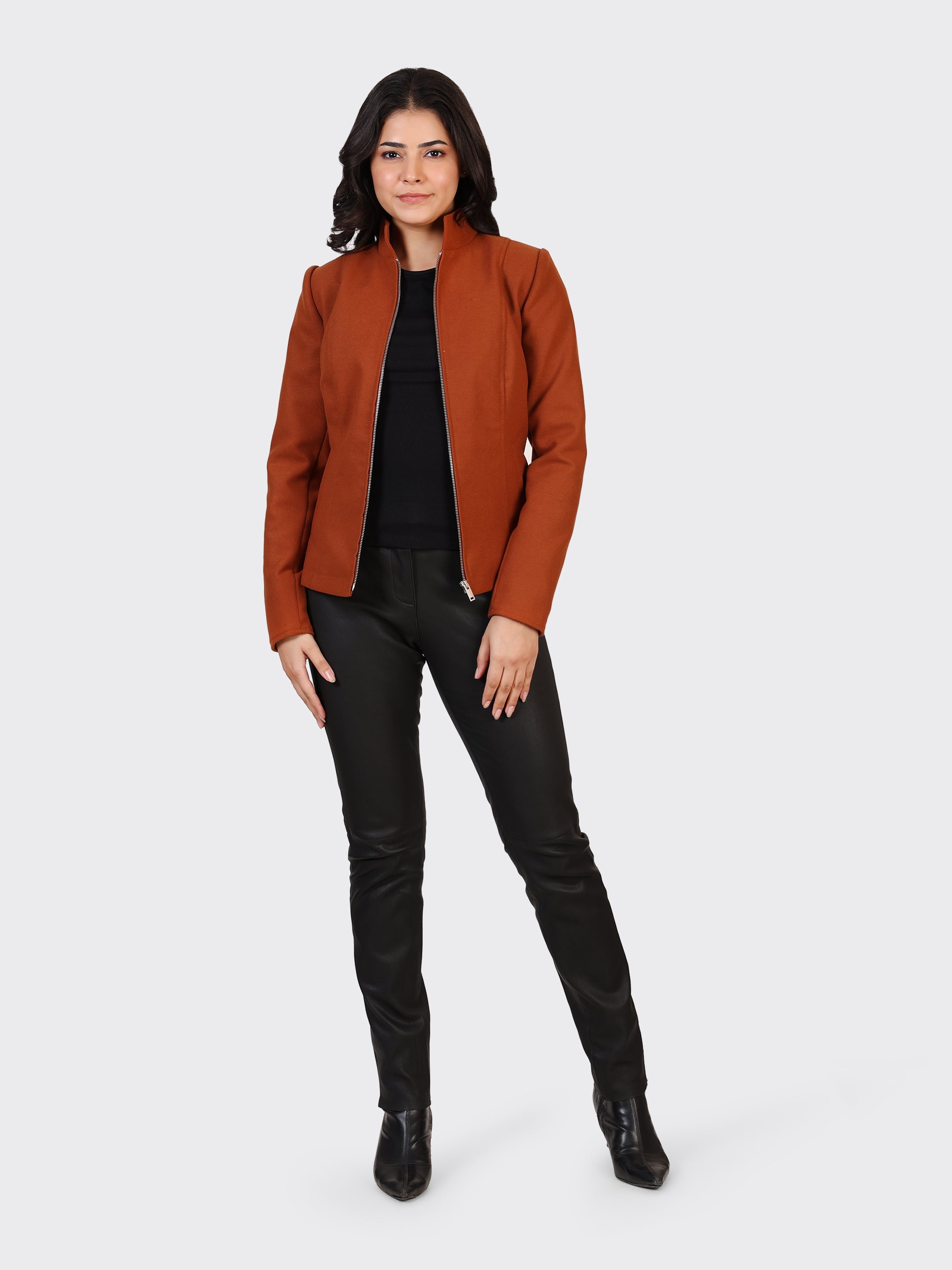 Maroon_Wool_Cognac_Woollen_Jacket_For_Women