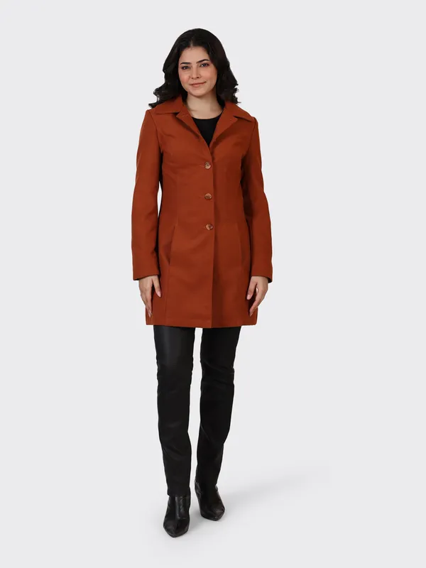Maroon_Wool_Cognac_Woollen_Jacket_For_Women