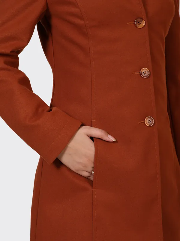 Maroon_Wool_Cognac_Woollen_Jacket_For_Women