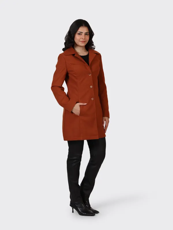 Maroon_Wool_Cognac_Woollen_Jacket_For_Women