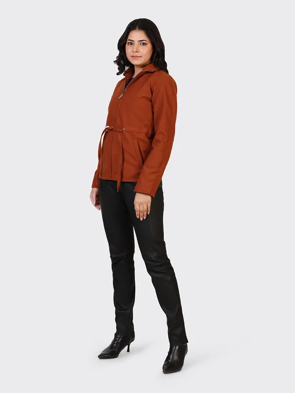 Red_Wool_Cognac_Woollen_Jacket_For_Women