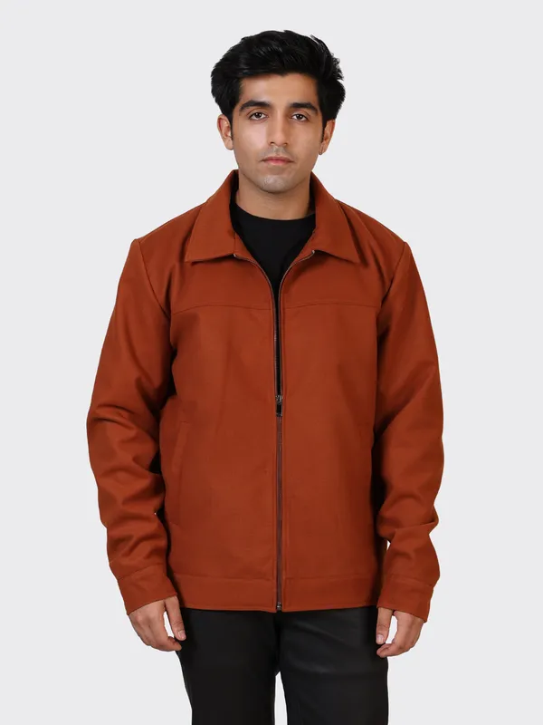 Maroon_Wool_Cognac_Woollen_Jacket_For_Men