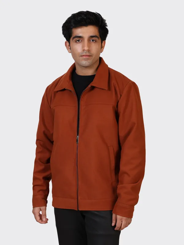 Maroon_Wool_Cognac_Woollen_Jacket_For_Men