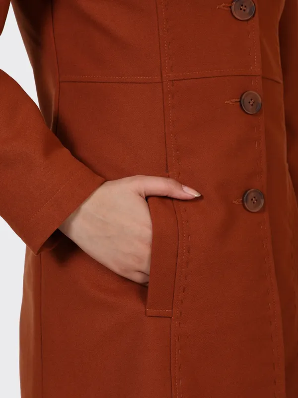 Maroon_Wool_Cognac_Woollen_Jacket_For_Women