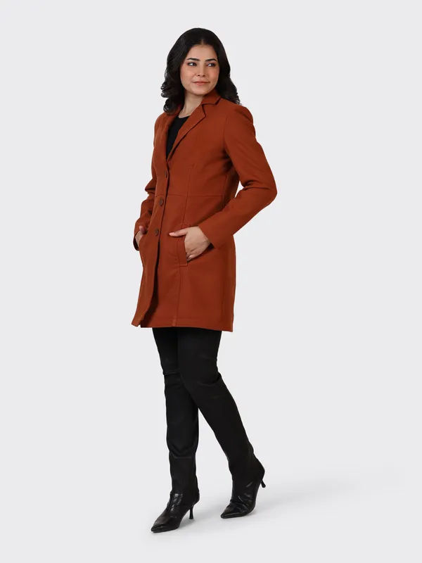 Maroon_Wool_Cognac_Woollen_Jacket_For_Women