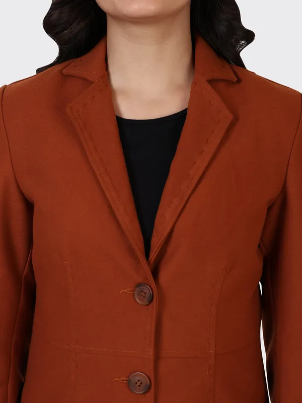Maroon_Wool_Cognac_Woollen_Jacket_For_Women