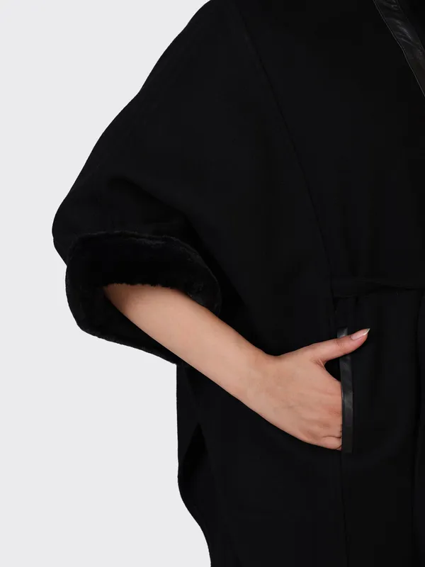Black_Wool_Woollen_Cape_Jacket_For_Women