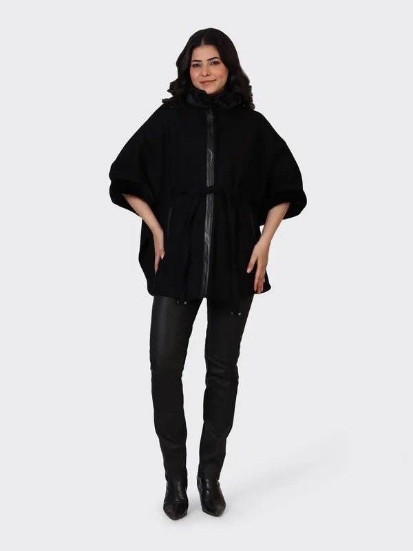 Black_Wool_Woollen_Cape_Jacket_For_Women