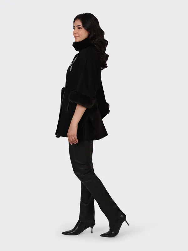 Black_Wool_Embroidered_Woollen_Cape_Jacket_For_Women