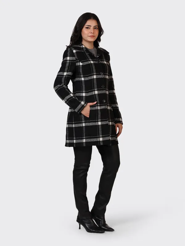 Black_Wool_Check_Woollen_Jacket_For_Women