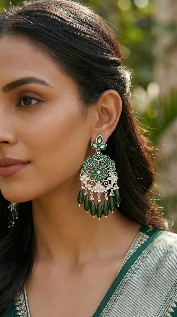 Dark_Pink_Silver_Plated_Alloy_Emerald_Meenakari_Chandbali_Earrings_For_Women