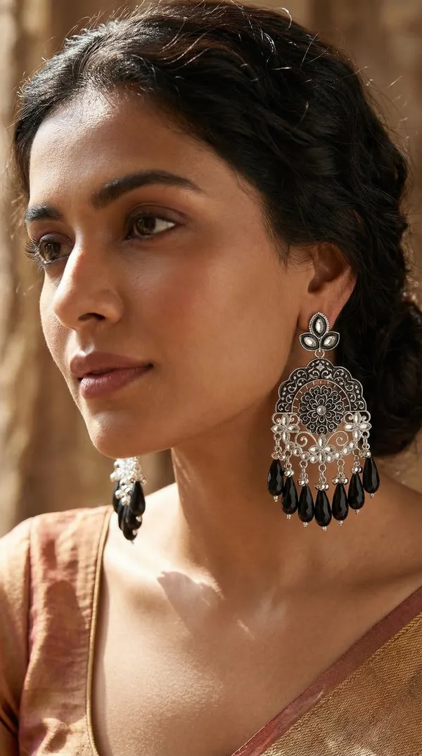 Dark_Pink_Silver_Plated_Alloy_Emerald_Meenakari_Chandbali_Earrings_For_Women