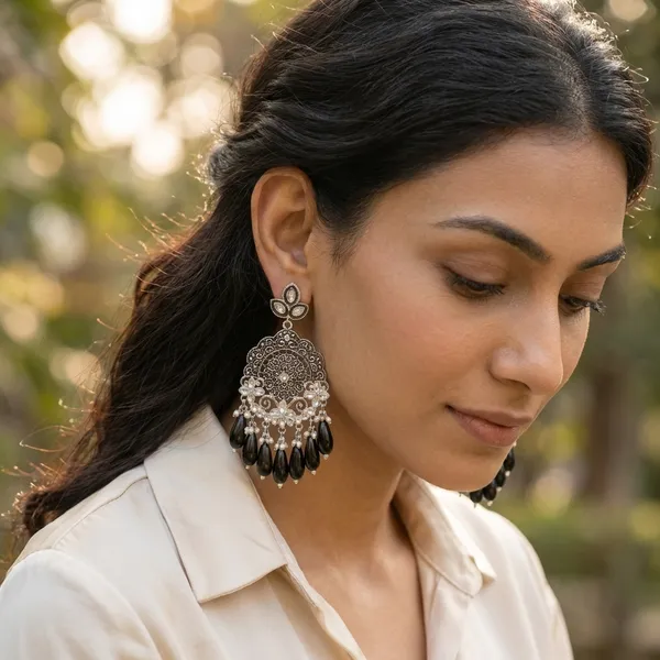 Black_Silver_Plated_Alloy_Emerald_Meenakari_Chandbali_Earrings_For_Women