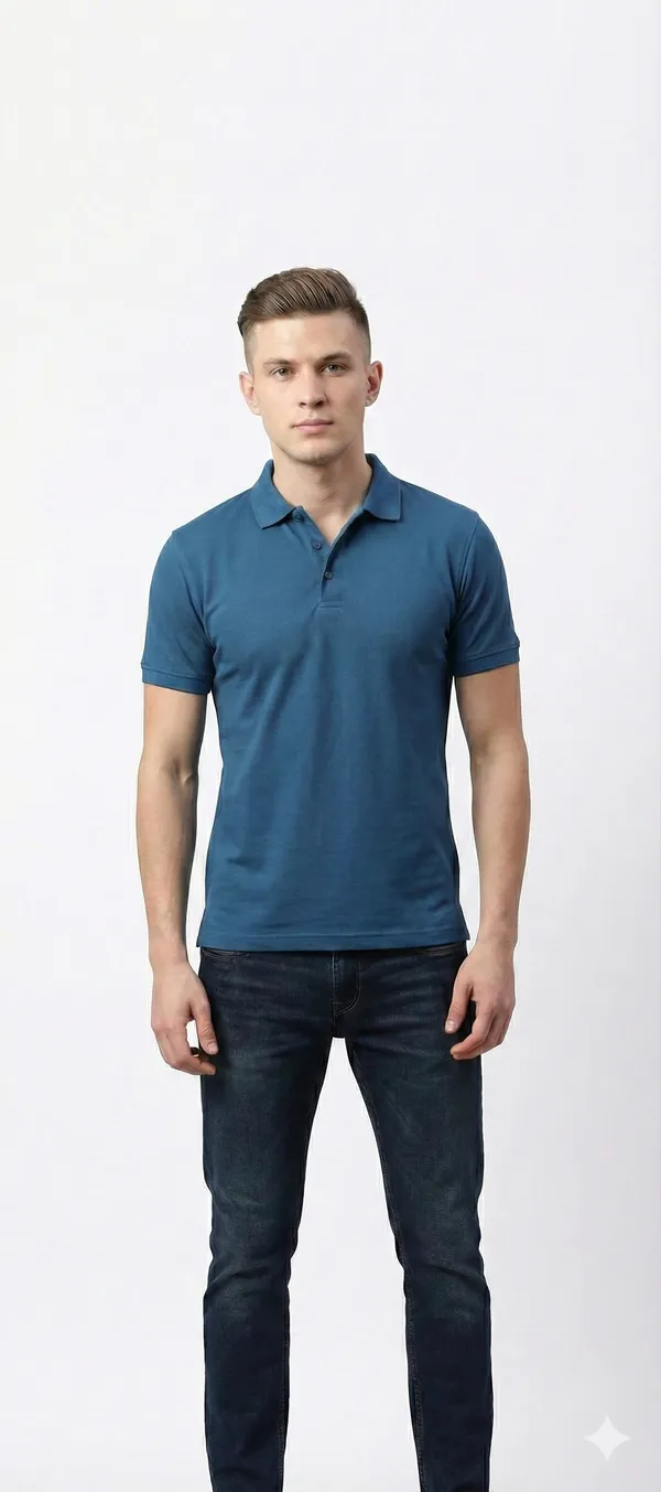 Blue_Cotton_Polo_Tshirt_For_Men
