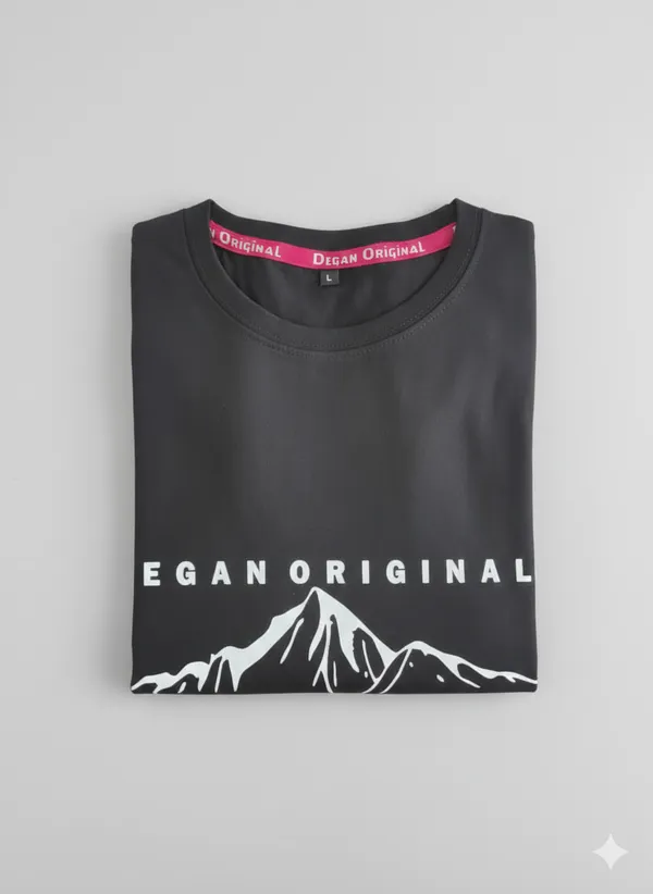 Black_Cotton_Mountain_Graphic_Tshirt_For_Men