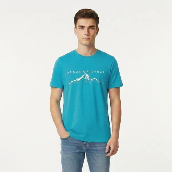 Sky_Blue_Cotton_Premium_Mountain_Graphic_Tshirt_For_Men