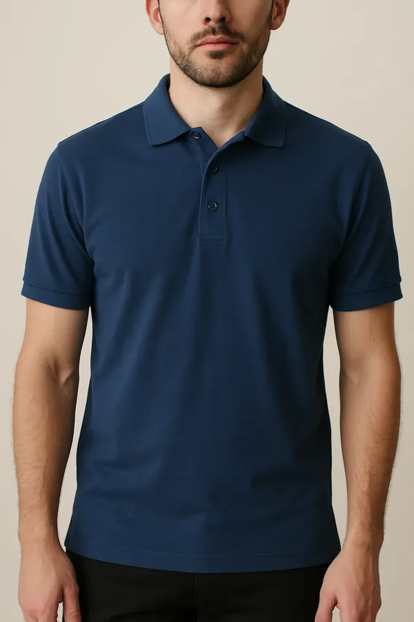 Navy_Blue_Cotton_Polo_Tshirt_For_Men