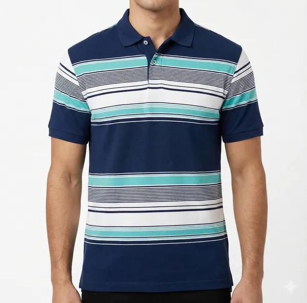 Blue_Cotton_Pique_Striped_Polo_Tshirt_For_Men