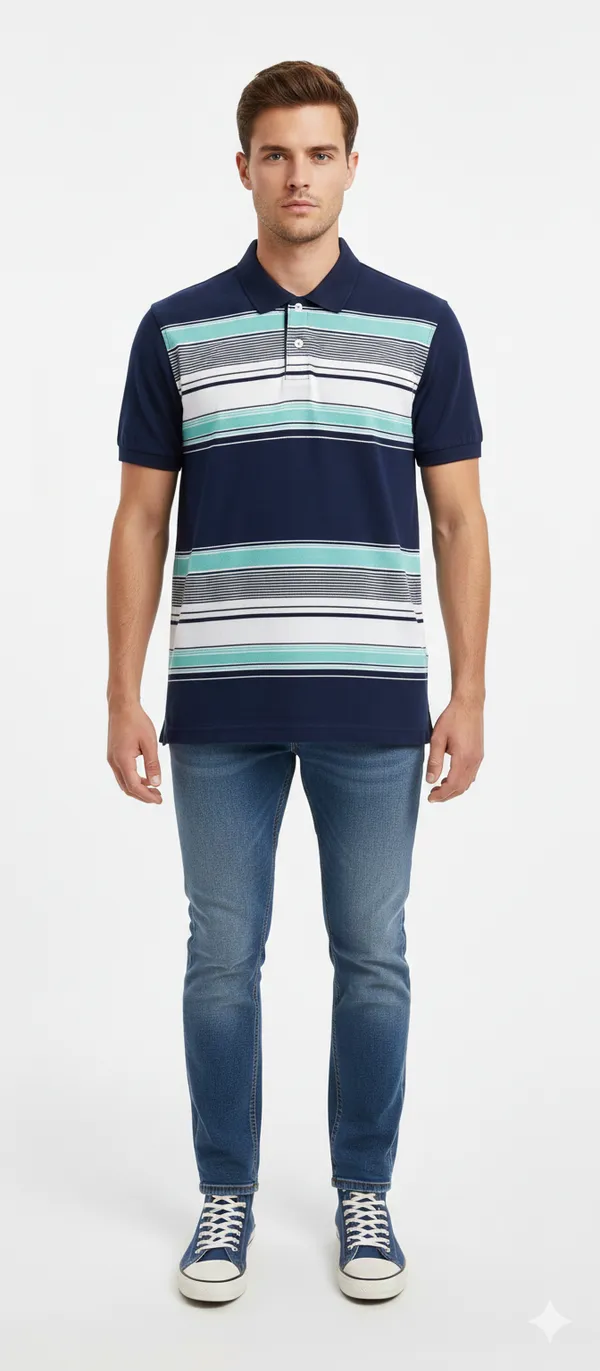 Blue_Cotton_Pique_Striped_Polo_Tshirt_For_Men