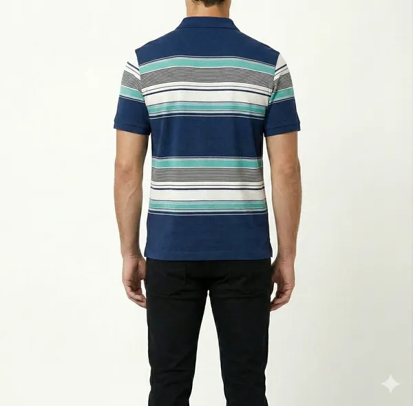 Blue_Cotton_Pique_Striped_Polo_Tshirt_For_Men