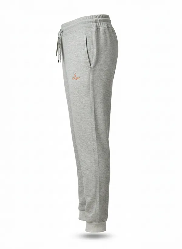 Grey_Cotton_Fleece_3_Threaded_Trouser_For_Men
