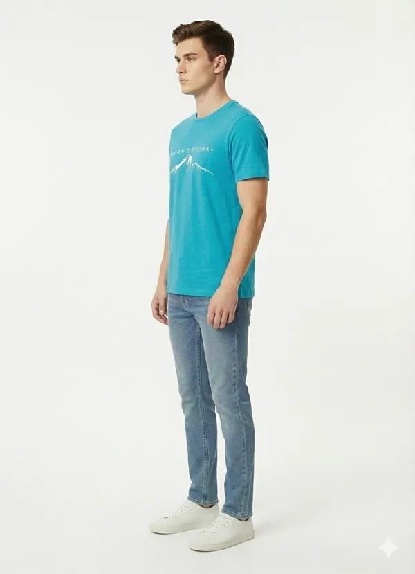 Sky_Blue_Cotton_Premium_Mountain_Graphic_Tshirt_For_Men