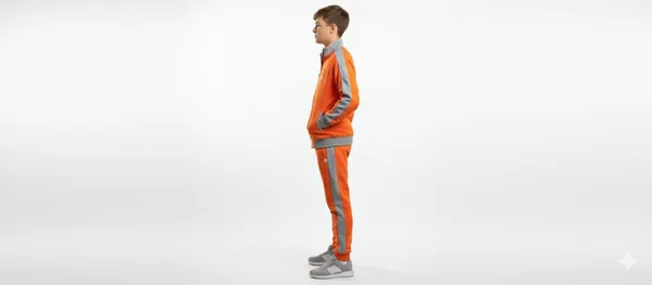 Orange_Cotton_Kids_Winter_Track_Suit_With_Grey_Strip