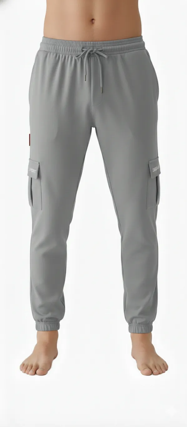 Grey_Cotton_Twill_Cargo_Trouser_For_Men