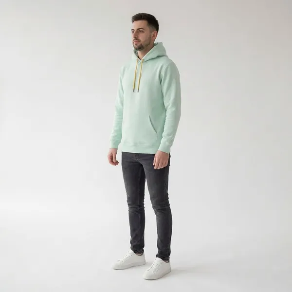 Green_Cotton_Hoodie_For_Men