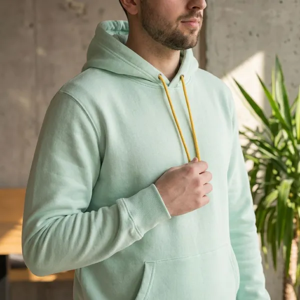 Green_Cotton_Hoodie_For_Men